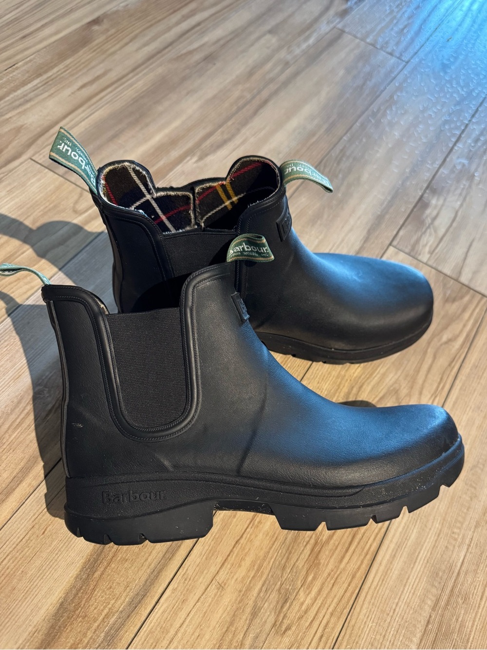 Barbour Black Chelsea-Style Rubber Boots